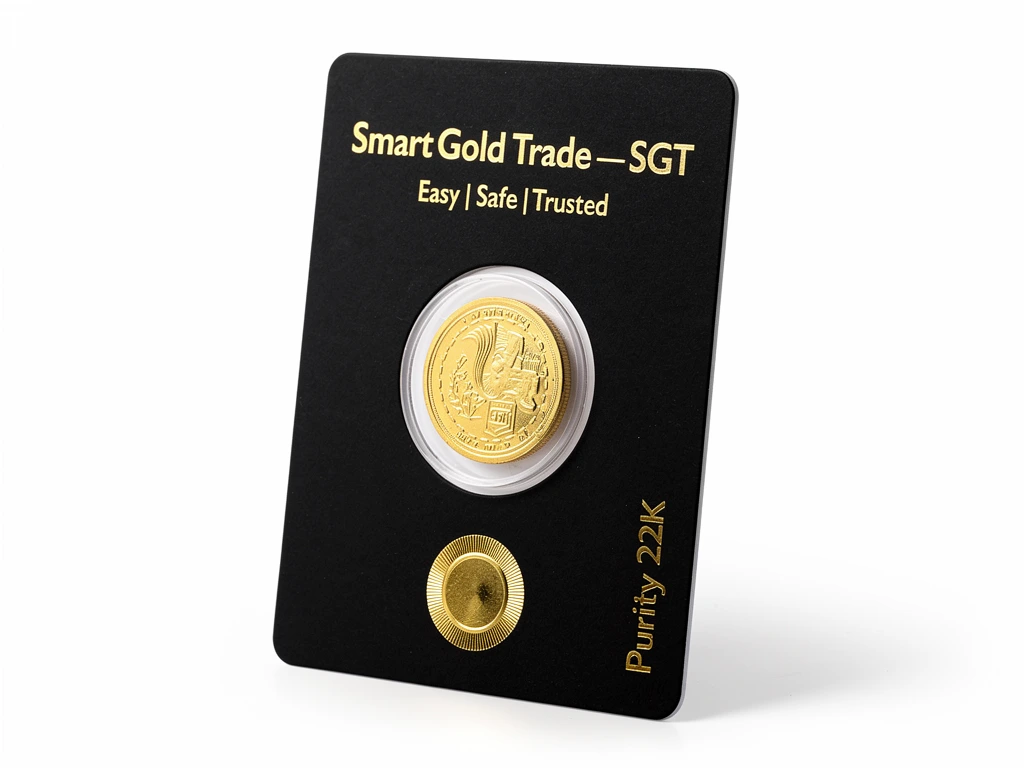 SGT 22K Pure Gold Coin — 5 Gram